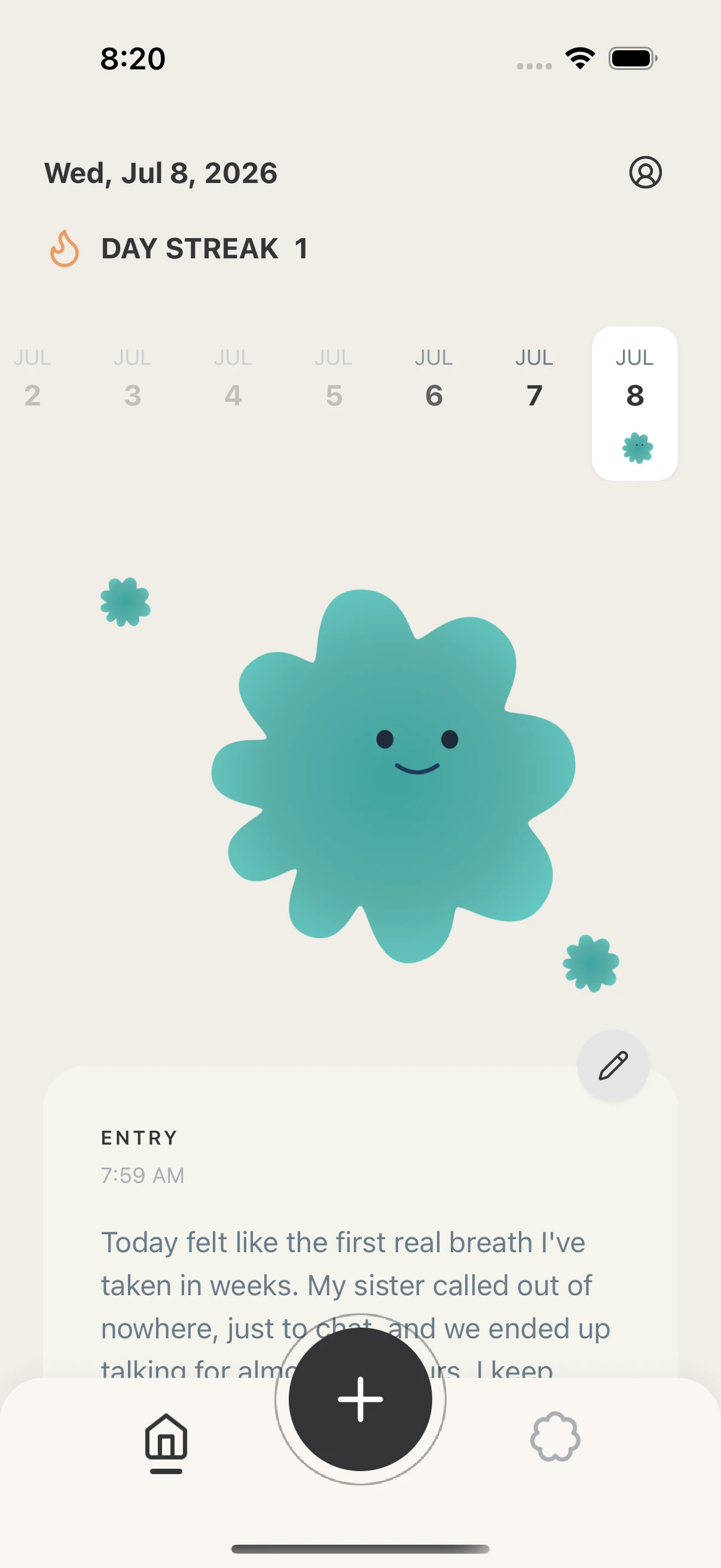 Emochi app screen